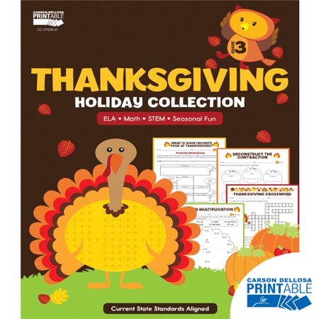 Thanksgiving Holiday Printable Collection Grade 3
