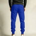 thumbnail image 4 of Dagugfen Men's Sweatpants Drawstring Cinch Bottom Elastic Waisted Full Length Straight Leg Jogger Pants with Pockets(S,Blue), 4 of 8