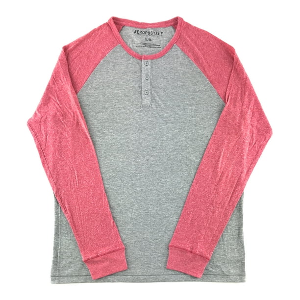 Aeropostale Aeropostale Mens Long Sleeve Henley TShirt
