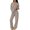 A1_Khaki, variant on VISALY Two Piece Hooded Sweatsuit Drawstring Hoodie Sweatshirts with Pocket Elastic Waist Wide Leg Baggy Sweatpants Soft Casual Lounge Outfit Matching Comfy Workout Travel Tracksuit Set Beige S