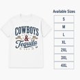 thumbnail image 6 of Cowboys & Tequila Western Graphic T-Shirt, Unisex Classic Fit Tee, 6 of 9