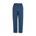 thumbnail image 5 of Women's Plus Size Solid Color Athletic Pants with Elastic Waist, Drawstring, and Side Pockets, 5 of 6