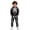 Black, variant on Toddler Boy Casual Clothing Set Halloween Long Sleeved Skeleton Print Hoodie Sweatshirt and Pants Outfit Sets Size 2-3T ,Black