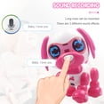 thumbnail image 3 of Perro robótico inteligente interactivo RRCSS con ojos LED, grabación de sonido, canto, sueño, juguete lindo, 3 of 8