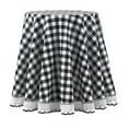 thumbnail image 3 of Buffalo Check Plaid Round Tablecloth - Burgundy - 70-in, 3 of 4
