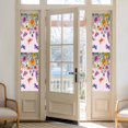thumbnail image 2 of Window Privacy Film Pink Spring Floral Stained Glass Window Film Decorative Sun Block Window Cover Farmhouse Flowers Butterfly Watercolor Window Clings Static Sticker for Bathroom 23.6"x78.7", 2 of 7