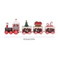 thumbnail image 3 of Bonito modelo de tren de madera, juguete bonito para mesa de casa, regalos de Navidad 2023 (rojo), 3 of 3