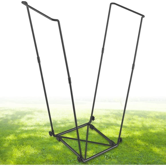 Trash Bag Holder, Outdoor Metal Leaf Bag Holder Stand, Garbage Bag Frame Holder for 30-45 Gallon Bags for Leaves, Camping, Yard Weeding, Lawn Party
