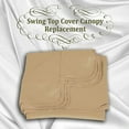thumbnail image 3 of Sunrise 77"x43" Outdoor Patio Swing Canopy Replacement Cover, Beige (Cover Only, Frame not Included), 3 of 3
