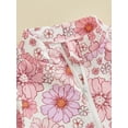 thumbnail image 6 of FEORJGP Toddler Girls Rash Guard Swimsuit 6M 1T 2T 3T 4T Infant Baby One-piece Swimwear Long Sleeve Zipper Rompers Flower/Shell/Flamingo Print JumpsuiKids Cute Ruffles Bathing Suit Beachwear, 6 of 9
