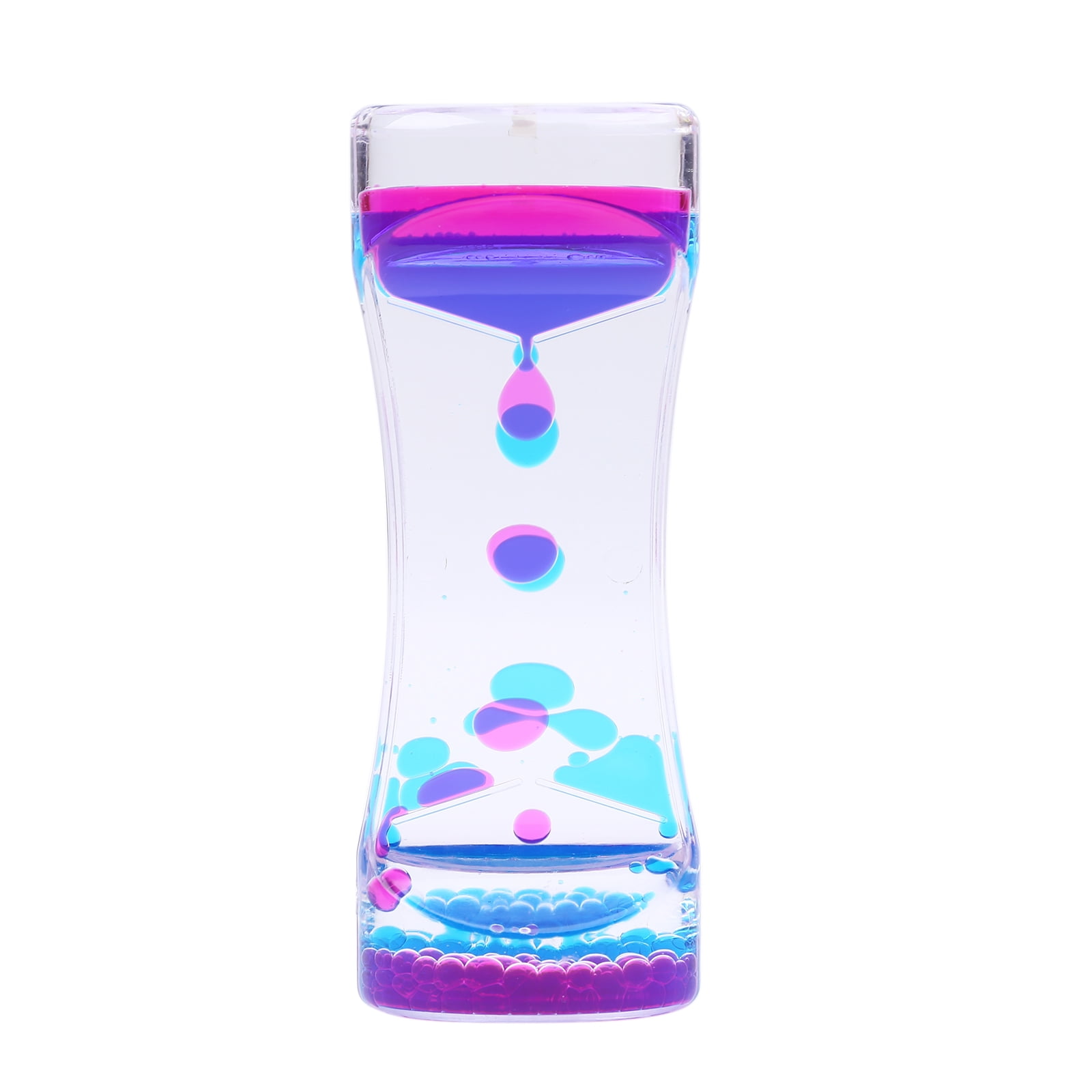 Tissouoy Liquid Motion Bubbler Hourglass Liquid Timer for Sensory Play ...