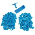 thumbnail image 4 of Ear Tags, 100pcs TPU Soft  Safe Durable Ear Tag For Livestock Pig Livestock  For Breeding Population Prevention Control No Letters, Blue, 4 of 8