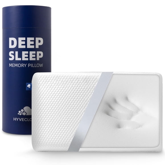 Almohada de Espuma Viscoelástica HYVECLOUD 61x41x13 cm Alivio para Dolor de Cuello