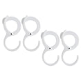 thumbnail image 1 of SUTENGDA Crochets de Rangement en Forme de S pour Vêtements, 4 Pcs Blanc, 1 of 6