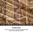 thumbnail image 6 of Lux Decor King 6 Piece Bed Sheet Set - Paisley Printed Microfiber Sheets, Ultra Soft, Deep Pocket, Wrinkle-Free, Breathable, OEKO-TEX Certified - King, Brown, 6 of 8
