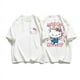 thumbnail image 3 of Camiseta de algodón con estampado divertido de dibujos animados Sanrio para mujer, camiseta de moda Y2K, Tops para mujer, ropa de calle informal de manga corta, 3 of 7