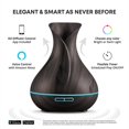 thumbnail image 2 of Smart WiFi Wireless Essential Oil Aromatherapy 400ml Ultrasonic Diffuser & Humidifier with Alexa & Google Home Phone App & Voice Control - Create Schedules - LED & Timer Settings Dark Brown, 2 of 6