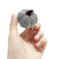thumbnail image 4 of Wdhugt Pumpkin Decor 1pcs Artificial Fake Faux Velvet Foam Fabric Pumpkins Decoration for Fall Home Farmhouse Harvest Thanksgiving Decorative Gray, 4 of 4