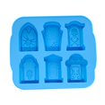 thumbnail image 1 of Molde De Cubitos De Hielo Congelados Para Halloween, Fabricante De Cubitos De Hielo Para El Hogar, Molde De Bandeja De Chocolate Multiusos Con Diseño De 6 Rejillas Para Dulces De Pastel De Halloween Eigraketly HA027111-01, 1 of 7