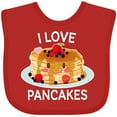 thumbnail image 3 of Inktastic I Love Pancakes with Cute Stack of Pancakes Boys or Girls Baby Bib, 3 of 4