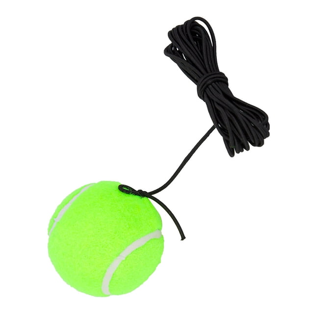 4M Tennis Ball with String, Beginner Training Elastic Rubber Improve Your Tennis Skills String for Single Practice