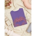 thumbnail image 3 of Art Nouveau Wings Shaped T-Shirt Women -Image by Shutterstock, Female Small, 3 of 4