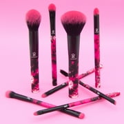 Moda Brush Neon Pink Tie Dye 8pc Makeup Brush Kit