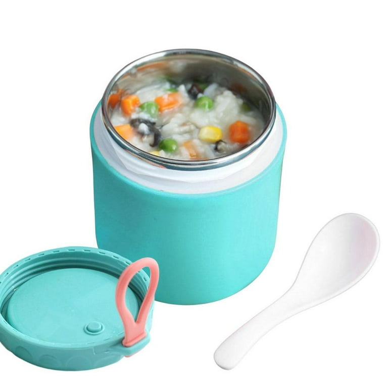 Stainless Steel Soup Thermos Portable Large Lunch Thermos Cup With Spoon  Stainless Steel Insulated Food Jar