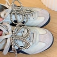 thumbnail image 4 of 6Pcs Pearls Bowknot Shoe Buckles Modern Footwear Decorative Clip for Shoe Lovers, 4 of 8