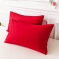 thumbnail image 2 of Fundas de Almohada Suaves y Duraderas Kyuden Home Rojo, 2 of 4