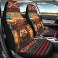 thumbnail image 4 of XYZCANDO Highland Cow Sunflower Front Seat Cushion Protections for Woman Breathable Front Seat Cover Protector Interior Decor Stretchy, for Vehicle Car Auto, 4 of 10
