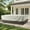 Beige, variant on Opohoro Outdoor Furniture Cover, 110"x84"x28", Waterproof UV Resistant 600D Oxford Fabric Cover with Handles and Storage Bag, Gray