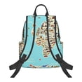 thumbnail image 2 of Balery World Travel Line Icons Map Lightweight Backpack for Men and Women - Durable and Water-Resistant, Ideal for School, Work, Travel, and Everyday Use, 2 of 9