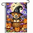 thumbnail image 6 of 1 2D flat Halloween dog party design garden flag -18x12 inches double-sided printing, durable polyester, perfect for outdoor home and garden decoration (excluding flagpole), 6 of 6
