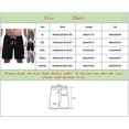 thumbnail image 5 of MRULIC mens shorts Men Summer Solid Color Short Patchwork Sports Short Tether Pocket Short Cotton And Linen Loose Short Men Casual Shorts Black + 4XL, 5 of 7