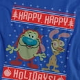 thumbnail image 2 of Ren & Stimpy Happy, Happy Holidays Ugly Christmas Sweater Unisex Adult T Shirt, 2 of 5