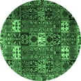 thumbnail image 1 of Ahgly Company Indoor Round Persian Emerald Green Traditional Area Rugs, 6' Round, 1 of 4