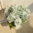 thumbnail image 3 of OUSITAID Rose Artificial Flower Cloth Flower Home Decoration DIY Simulation Bonquets  Light Blue, 3 of 7