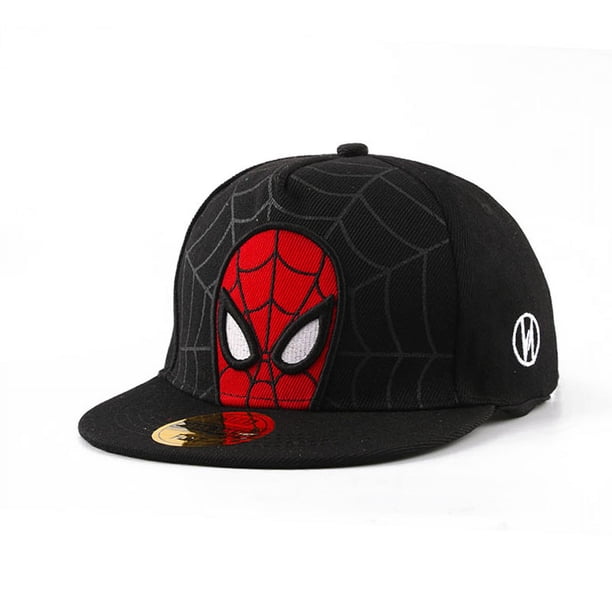 Gorras de Spiderman con dibujos animados de anime para niños pequeños, gorras de béisbol para bebés, gorras ajustables de hip hop para primavera y verano para niños