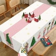 thumbnail image 4 of Christmas Nutcracker Tree Tablecloth Waterproof, Red Table Cloth Rectangle Stain Resistant, Washable Table Cover for Home Kitchen Dining Party Decoration (60×120 Inch), 4 of 6