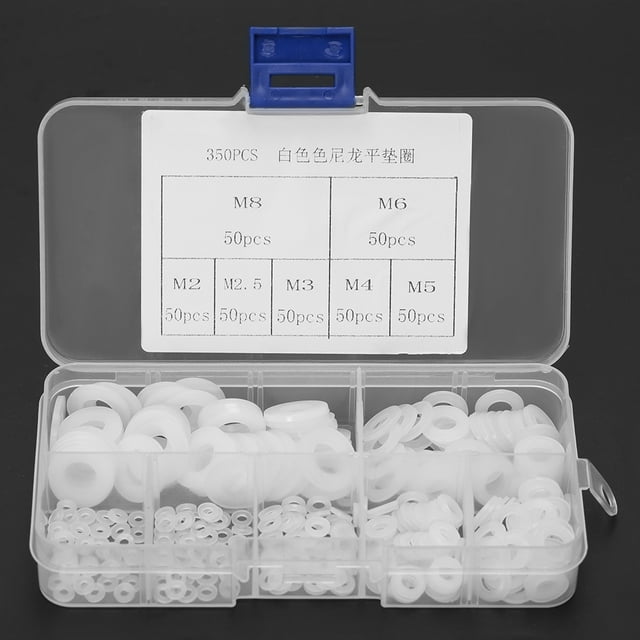 Rondelle Plate, Kit de Joint Plat en Nylon Résistant à la Corrosion, pour Machines et Applications de Plomberie, Tampons et Bouchons de Puisard