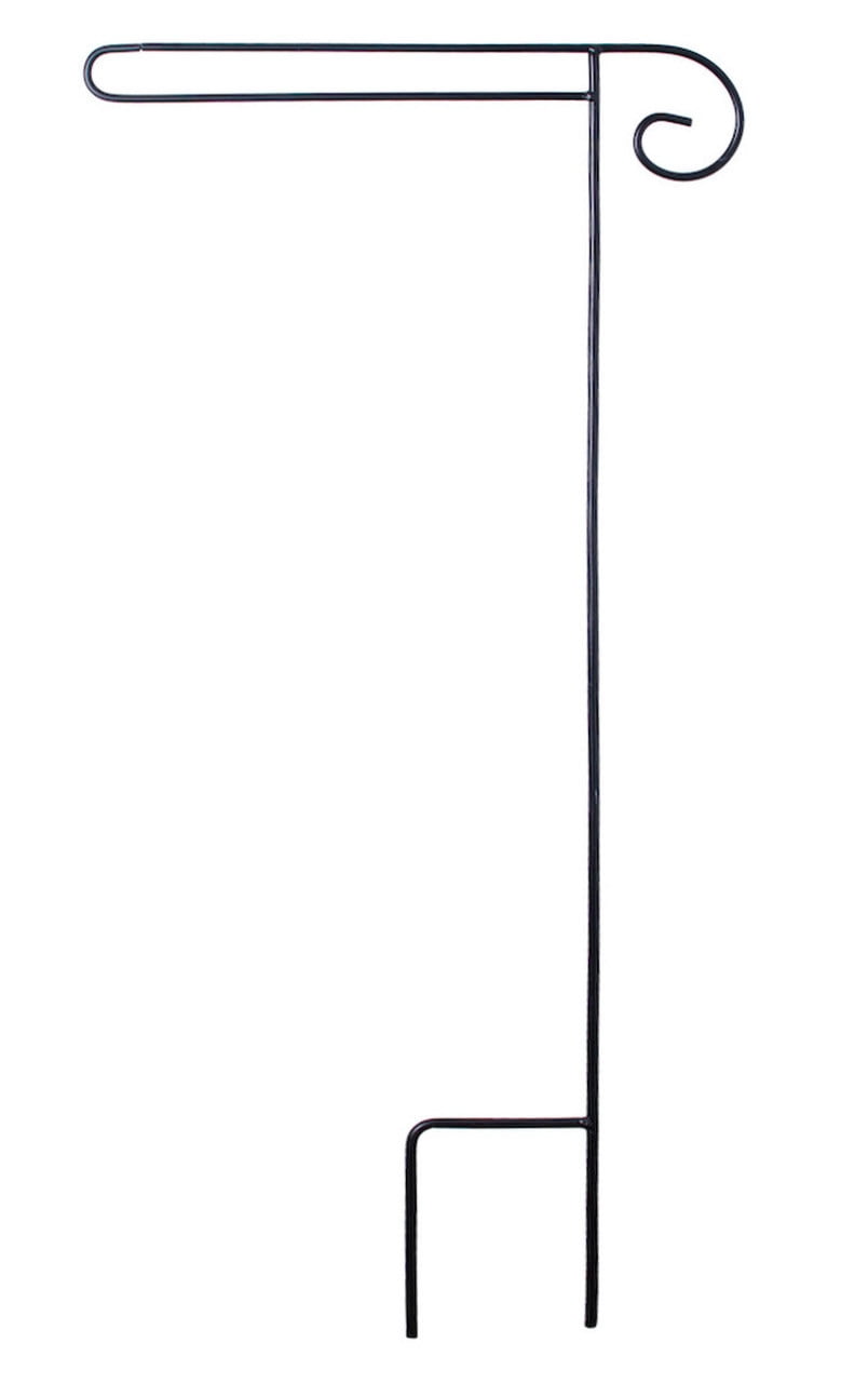 Briarwood Lane Wrought Iron Black Wrap Around Garden Flag Stand Holder 40x18
