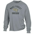 thumbnail image 2 of Men's ComfortWash Gray Wake Forest Demon Deacons Arch Logo Garment Dyed Long Sleeve T-Shirt, 2 of 3