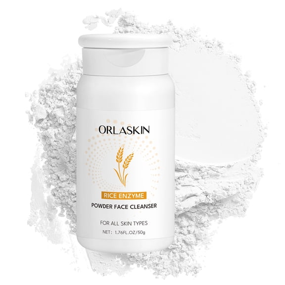 Rice Enzyme Powder Face Cleanser | Gentle Exfoliating & Brightening | For All Skin Types, 50g