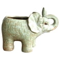 thumbnail image 1 of Coofit Succulent Pot Ceramic Elephant Flower Pot Succulent Planter Plant Pot for Home, 1 of 7