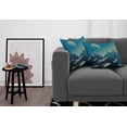thumbnail image 3 of Ambesonne Mountain Throw Pillow Cover 2 Pack, Geometric Landscape Scene, 16", Sea Blue Pale Green, 3 of 7