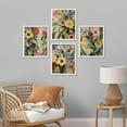 thumbnail image 3 of PixonSign Framed Wall Art Vibrant Impressionist Flowers Prints, Set of 4 Colorful Floral Pastel Paintings, Multicolor Wall Décor, Farmhouse/Country Adhesive Canvas Posters - 11"x14" White, 3 of 5