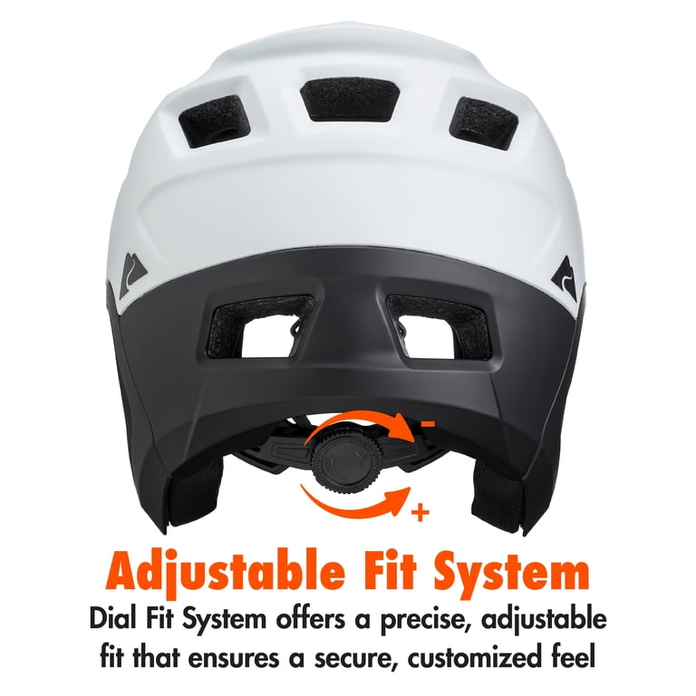 Ozark Trail Adult 3/4-Shell Bike Helmet, White, Ages 14+, Size L Ozark Trail Adult 3/4-Shell Bike Helmet, White, Ages 14+, Size L