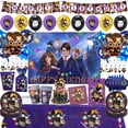 thumbnail image 2 of KAYOU-suministros de fiesta de cumpleaños de Harry Potter, plato de papel desechable, servilleta, taza, mantel, Pancarta, decoraciones de fiesta de cumpleaños para niños, 2 of 5