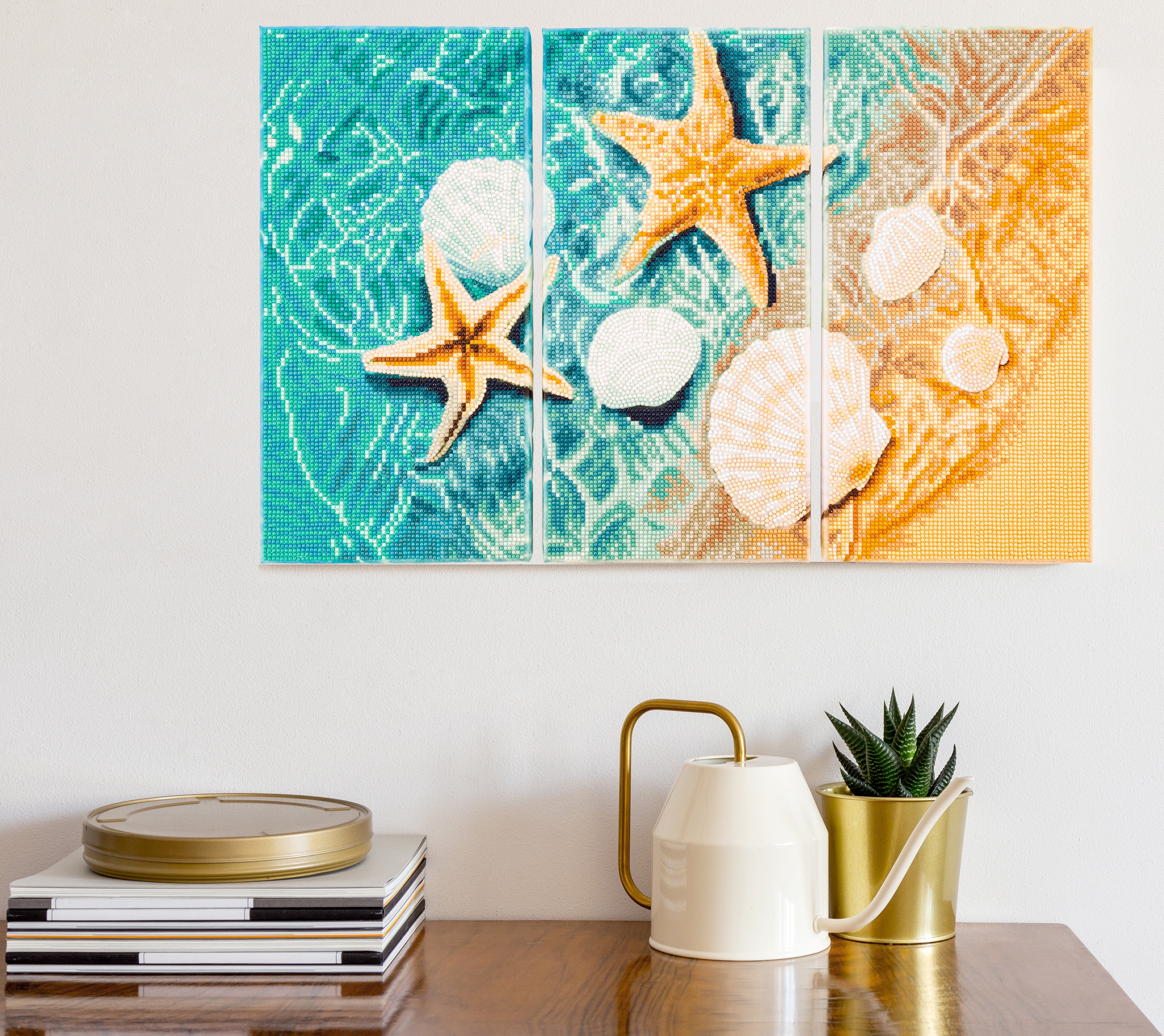 DIAMOND DOTZ® Crystal Shore Triptych Diamond Painting Kit